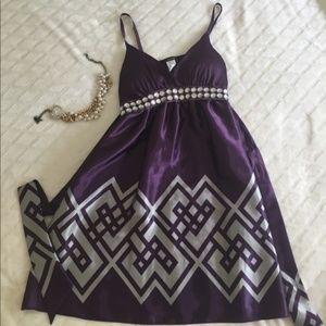 ❤️ purple babydoll dress